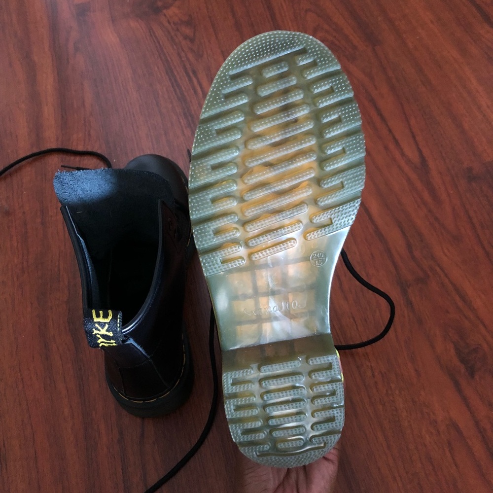 Dr. Martens inspired combat boots.